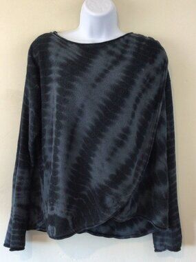 Prana Dark Blue Tie Dye Thin Soft Sweater